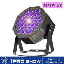 LED 콘서트 노래방 UV 디스코 빛 자외선 스트로브 디밍 미니 무대 조명 보라색 램프 프로젝터 DMX Blacklight 작은 파티 펍 DJ 클럽 조명 밝은 화이트 그린, CHINA_36 UV | EU 플러그