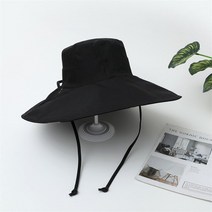 양면 어부 모자 여름용 빅 브림 선스크린 비치 썬 캡 어 버전 올 매치 여성용 버킷, 55-59cm, [02] Black