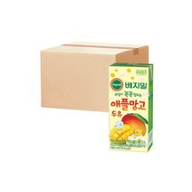 과일이 꼭꼭 씹히는 애플 호환용망고 두유 190ml 48팩 베지밀, 베지밀 과일이 꼭꼭 씹히는 애플망고 두유 190ml 4