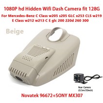 사이드 백 미러 카메라 전방 후방 카메라 차량용카메라HD 자동차 비디오 레코더 Wifi DVR 대시 캠 메르세데, 04 DVR Two Lenses_03 None