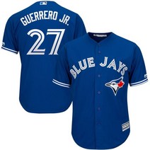 MLB GUERRERO 유니폼 블루제이스 야구복 화이트 블루 티 반팔 호환상품