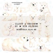 [TS][투명스티커] 북극곰