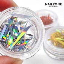 홀로그램 유리조각 네일필름 3color, 홀로그램레드, 1개