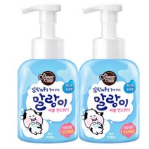 애경 샤워메이트 말랑카우 버블 핸드워시 500mlx2개(우유), 1000ml, 2개