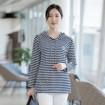 엄마옷 모슬린 단가라 후드 긴팔 티셔츠 TP203029마담 미시옷 50대 중년여성의류 60대 엄마옷 빅사이즈 할머니옷 여성옷 여성 봄