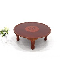 남원춘향공방 남원 접이식 밥상 교자상 원형상 사각상 찻상 다과상, 춘향 꽃 원형4호 69