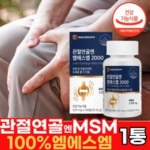 관절연골 엔 MSM 엠에스엠 2000 엠에스엔 MSN 정 100% 미국 프리미엄 건강파우더 120정 영양제 보충