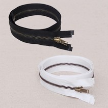 소잉데일리 의류용 지퍼 및 슬라이더 모음전_ 3호 5호 80여종, 블랙, 3. 3호 양장용 앤틱 80cm