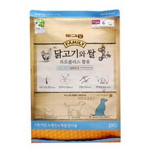 도그랑 애견사료 닭고기와쌀 시니어 2kg