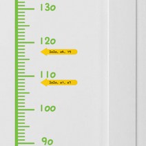 트웬티팩토리 심플 키재기 스티커 필기체, 그린
