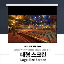 플랏플로우 F-MS180W 와이드 180인치 국산 대형 매립형 전동 스크린 빔스크린, 매립형 와이드 180인치+유선스위치