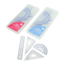 (센스올) 삼각자/각도기 세트(색랜덤)