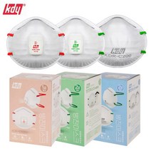 KDY 방진마스크 1급 2급 밸브 산업용 공업용 일회용 방독 분진 마스크 필터, 1급밸브_KDR-C100V(1통/10EA), 1개