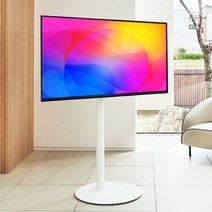 넥스디지탈 비센스 BSR1000/ 인테리어 TV 스탠드 거치대/ 삼성 LG TV 호환, 화이트