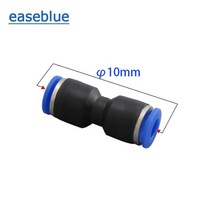 에어 실린더 주입기 공압 퀵 피팅 공기 물 호스 스트레이트 형 커넥터 밸브 연결 튜브, PU-10