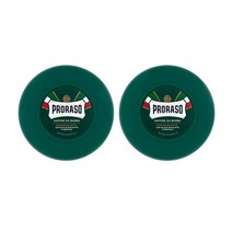 PRORASO Green Refreshing Soap Bowl 프로라소 쉐이빙 솝 인 어 볼 리프레싱 150ml 2팩