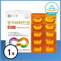 약국비타민b 고함량비타민b 고농축 60정, 활력비타민B 1통(2개월분), 1개, 60개