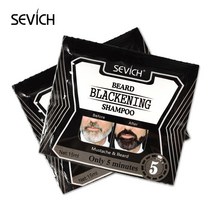sevich 5mins 블랙닝 비어드 샴푸 염색 비어드 인 블랙 15ml 허브 내츄럴 더 빠른 블랙닝, 5개