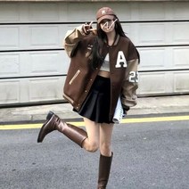 야구잠바 남녀공용 미국 봄버 Y2k 재킷 여성 봄 기본 테크웨어 카디건 코트 남자 2023