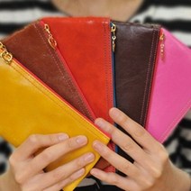 인도사이다 심플러브파우치 (M) 로즈핑크 패션/파우치/에나멜/인조가죽/지퍼형