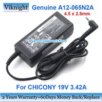 정품 19V 3.42A CHICONY AC 어댑터 전원 공급 장치 Getac 태블릿 F-110 F110G3 A065R077L A12-065N2A clevo w540su 노트북 충전