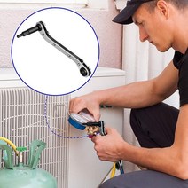 LICG Hvac 서비스 렌치 에어컨 밸브 래칫 1/4 3/8Inch 3/16 육각 비트 어댑터, 한개옵션0