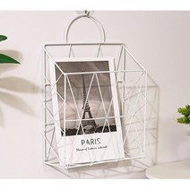 카페 병원 대기실 철제 수납 매거진랙 욕실정리 잡지꽂이