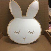 아이방 귀여운 토끼 거울 테이블 화장대 탁자거울