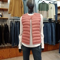 닉스 겨울 품절초특가 여자 가볍고 포근한 라운드 오리털 경량 패딩조끼 501