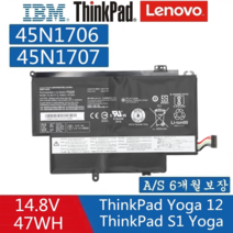 LENOVO 45N1706 Thinkpad 12.5 S1 Yoga 45N1705 45N1706 45N1707 42501718 노트북 배터리