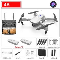 키덜트 2022 RC 드론 Quadcopter UAV 4K HD 듀얼 카메라 와이파이 FPV 항공 사진 원격 제어 Quadrocopter 항공기 완구 선물, 4K 2B1