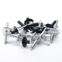 팝너트건 너트 리벳건 어뎁터 20-40pcs 알루미늄 대형 플랜지 팝 오픈 중공 블라인드 리벳 대형 캡 리프 볼, 03 10mm_05 30Pcs (M4 Black)