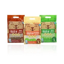 고양이 모래 내꼬두부 굵은입자 오리지널 녹차 커피 7L, 2개