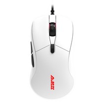 AJ129 유선 게임용 마우스 10000DPI 60IPS 컴퓨터 게이머 마우스 인체 공학적 500Hz 노트북 드라이버 공급 가정용 블루, 하얀색