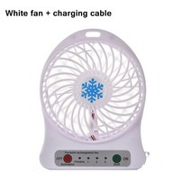 무시동에어컨 차박용 화물차 차박 캠핑카 카라반 캠핑 중장비 xiaomi 휴대용 미니 led 팬 공기 쿨러 배터리 작동 usb 충전 데스크탑 3 모드 속도 조절 led 조명 기능, 하얀
