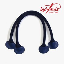 뜨개가방 웨빙 토트 손잡이끈, 네이비, 1개