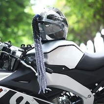 오토바이 헬멧 장식 레게 박나래 나혼산 프레데터, 블랙다크브라운라이트브라운 12가닥