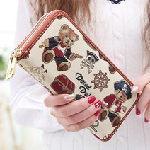 다비드듀크 곰돌이 캐릭터 여성 장지갑