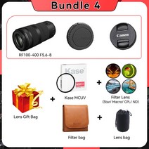 캐논 렌즈 카메라 RF 100400mm F568 IS USM 풀 프레임 미러리스 자동 초점 줌 망원 RF100 400 100 400mm, 5.캐논 RF - Bundle 4