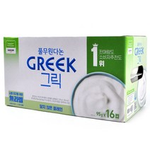 [해핑몰] 코스트코 풀무원 다논 그릭요거트 달지않은 플레인 1520g(95g x 16컵), 상세 설명 참조