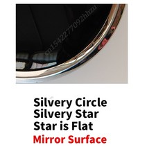 휠캡 휠커버 3D 미러 그릴 배지 전면 W204 엠블럼 W205 W212 W213 W176 W246 W177 A B C E G 클래스 ML CLA GLA GLC GLE C117 D, 155.Mirror Silvery - GLK-X204