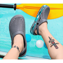 [인웨이브] 쿠션좋은 발이편한 초경량 EVA 남자샌들 슬리퍼 사무실슬리퍼 아쿠아슈즈