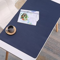 가죽 데스크 패드 책상정리패드 60 X 30 cm 사이즈 책상매트 마우스패드, 싱글 브라운