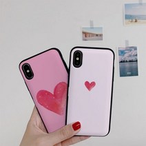 [바보사랑] [호환용]아이폰X/XS 써니 핑크하트 카드케이스, 기종선택:아이폰11프로MAX / 디자인선택:스몰, 상세 설명 참조