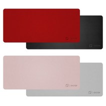 MP940_가죽_키보드마우스장패드 다나와 컴퓨터악세사리 장패드추천 와이드데스크매트 마우스장패드 캐릭터장패드, 블랙레드
