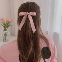 골프 리본핀 집게핀 머리핀 되통수볼륨 왕리본삔