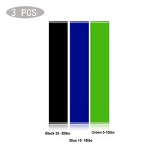가치있는 훈련 저항 밴드 요가 체육관 피트니스 고무 고무 밴드 크로스 핏 운동 홈 운동 장비, Black Blue Green