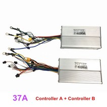 나노휠전동킥보드 JP 60V 디스플레이 25A 37A 메인 보드 컨트롤러 듀얼 모터 전기 킥 스쿠터 e 자전거 사용, 06 37A Controller A B
