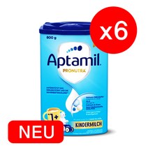 (대용량) 압타밀 킨더밀쉬 프로누트라 플러스 1단계 800g 6개_리뉴얼 분유_용량 꼭 확인하세요!!, 8개