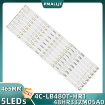 도시바용 LED 백라이트 스트립 4C-LB480T-HR1 48HR332M05A0 V3 v2 48D15005 48L25EBC 48L26CMC 48L2500C L, 한개옵션0